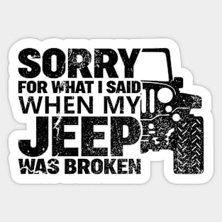 Vintage Jeep Sticker